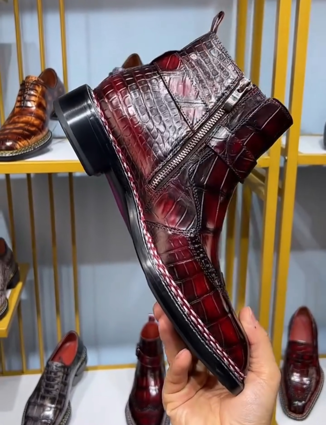 Luxurious Crocodile Leather Boots: Unmatched Style and Craftsmanship