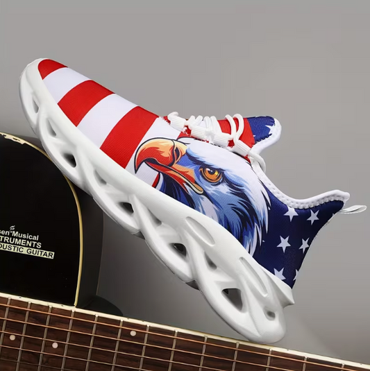 All-Season Low-Top Patriotic-Style Casual Shoes