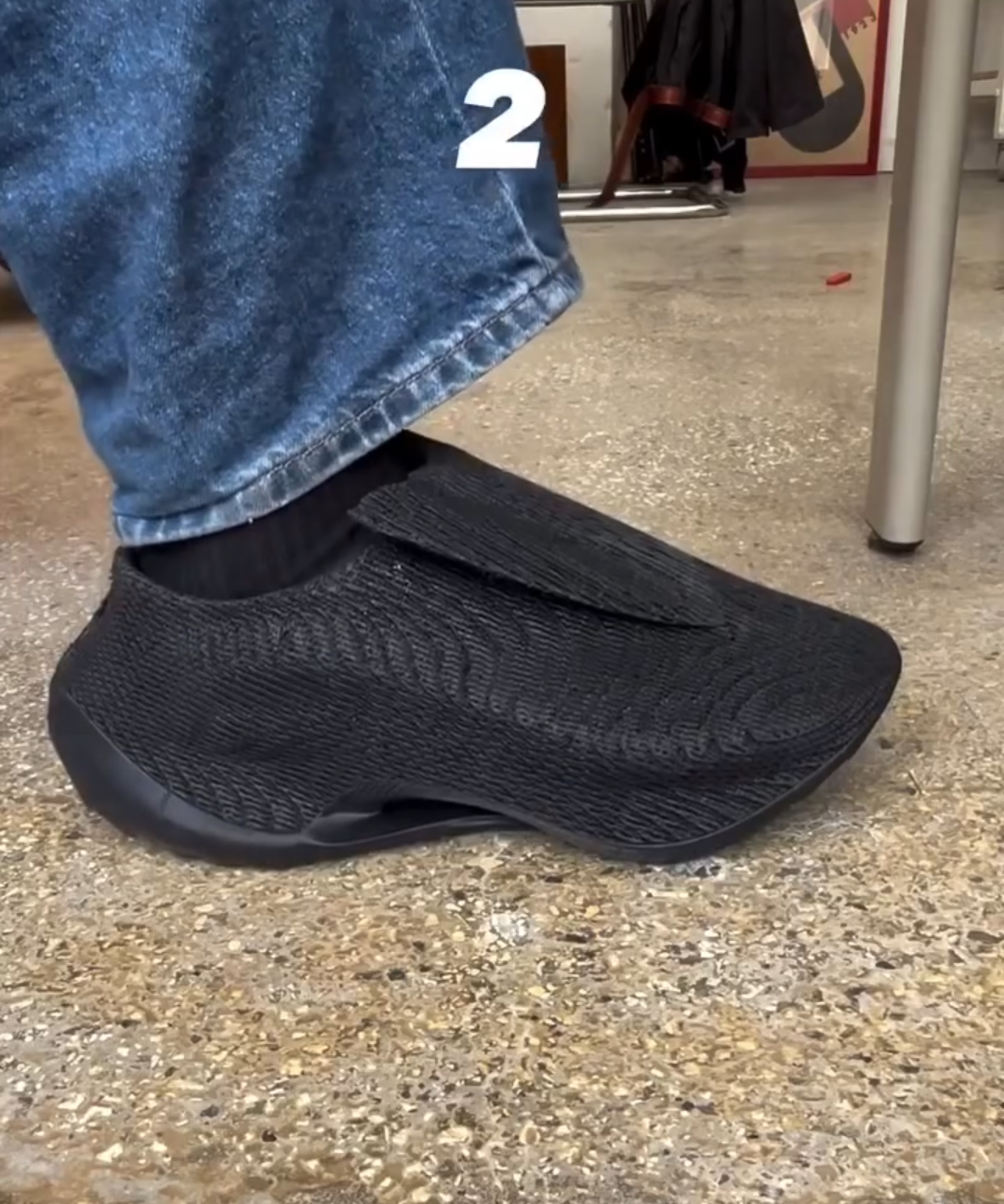Cutout Rubber Slip-On Sneakers