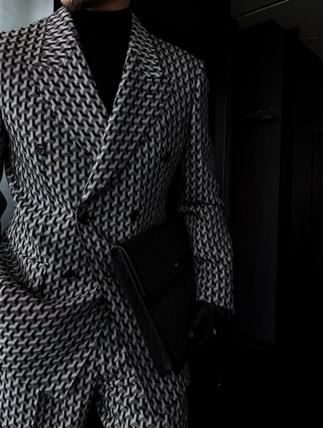 Houndstooth suit