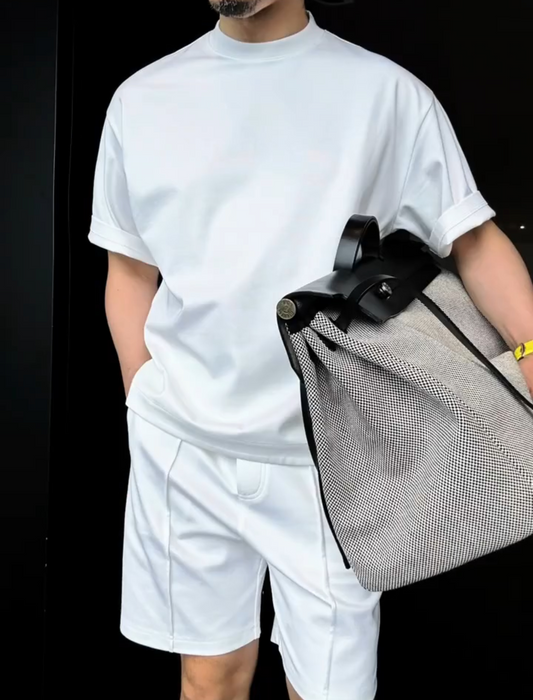 Solid color two piece set