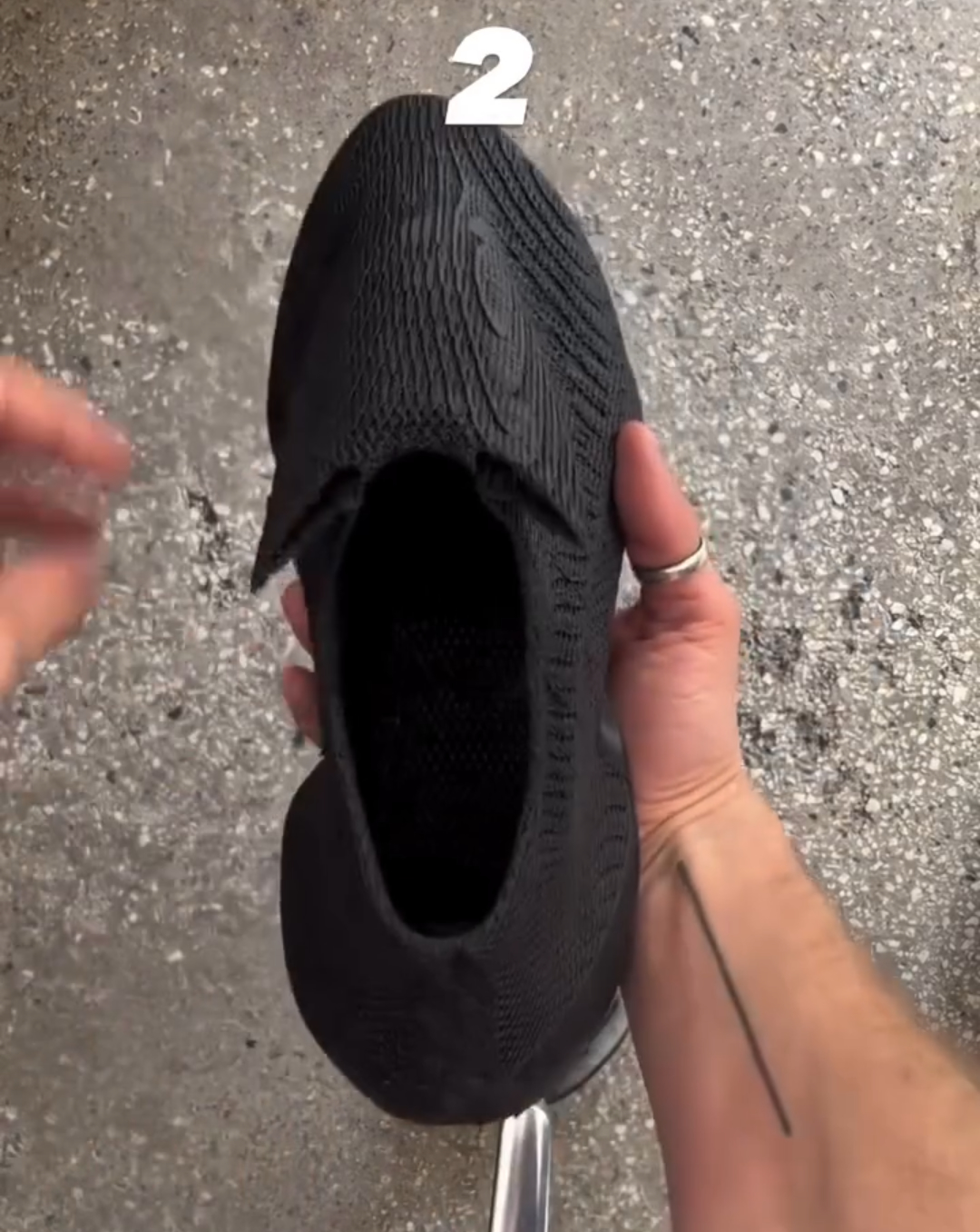 Cutout Rubber Slip-On Sneakers
