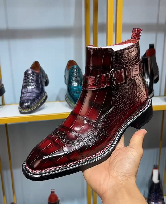 Luxurious Crocodile Leather Boots: Unmatched Style and Craftsmanship