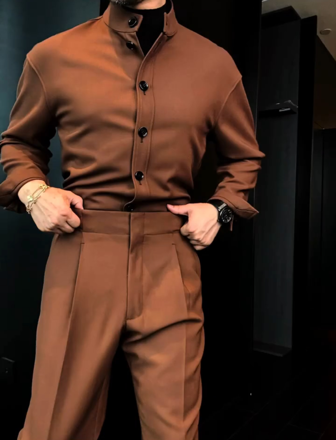 Business casual two-piece suit