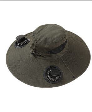 Fishing Protective Sunscreen Fan Sun Hat