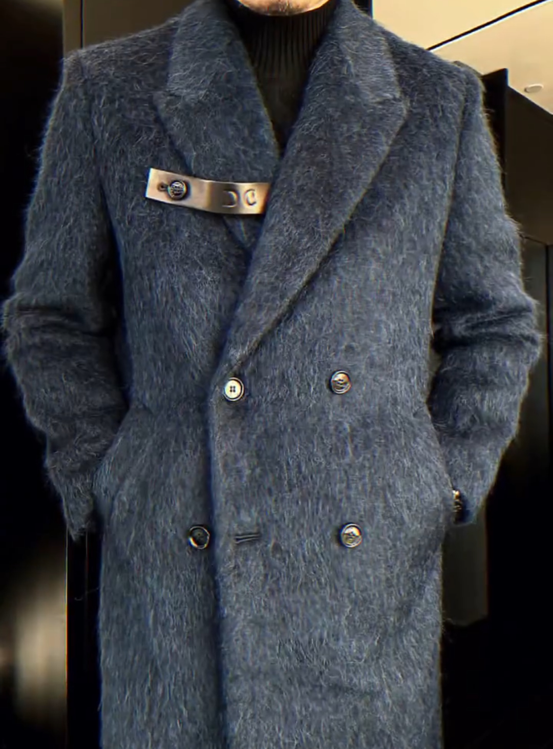 Double-faced cashmere coat