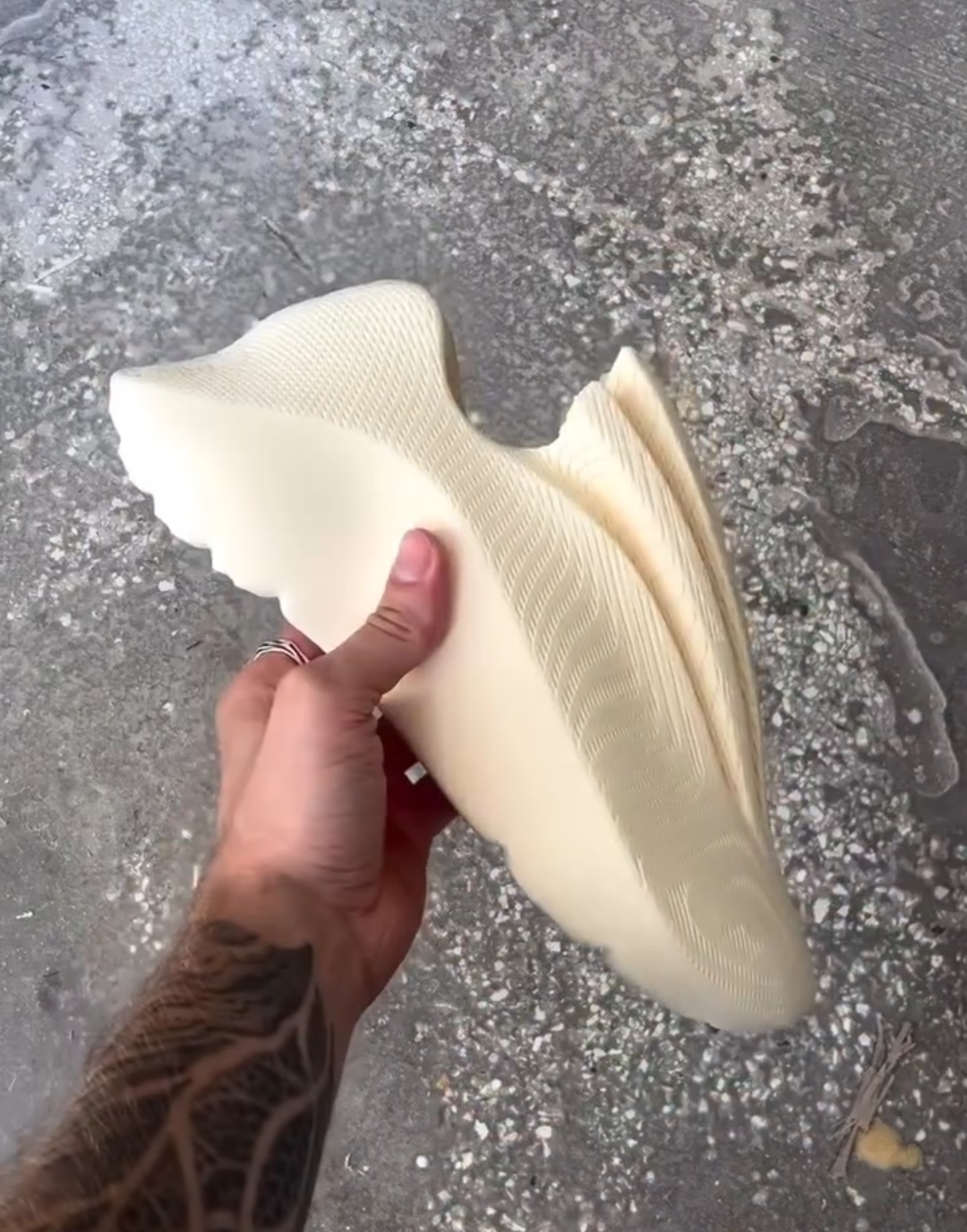 Cutout Rubber Slip-On Sneakers