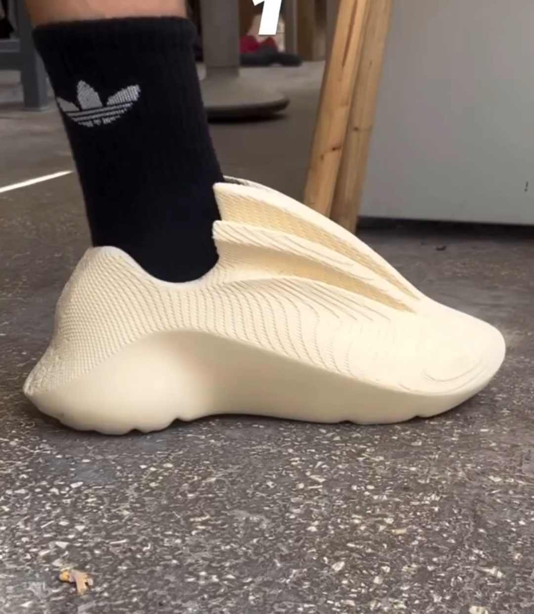 Cutout Rubber Slip-On Sneakers
