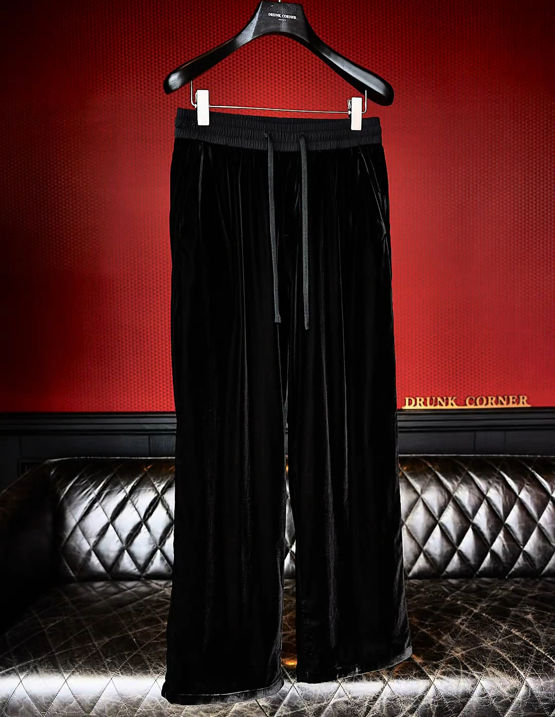 Hooded Velvet Casual Suit