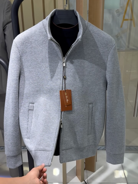 Thick knitted jacket