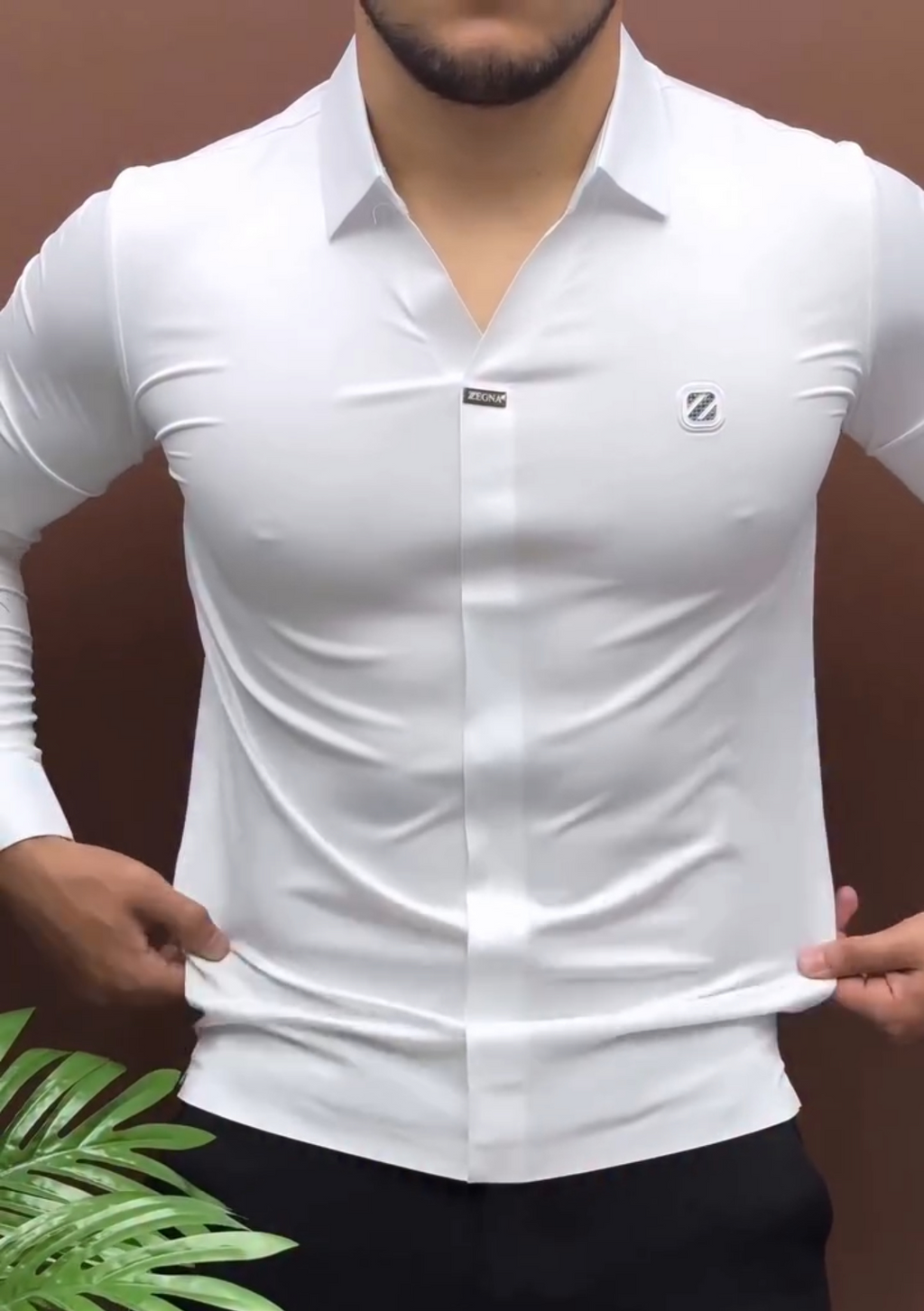 Long-sleeved polo shirt