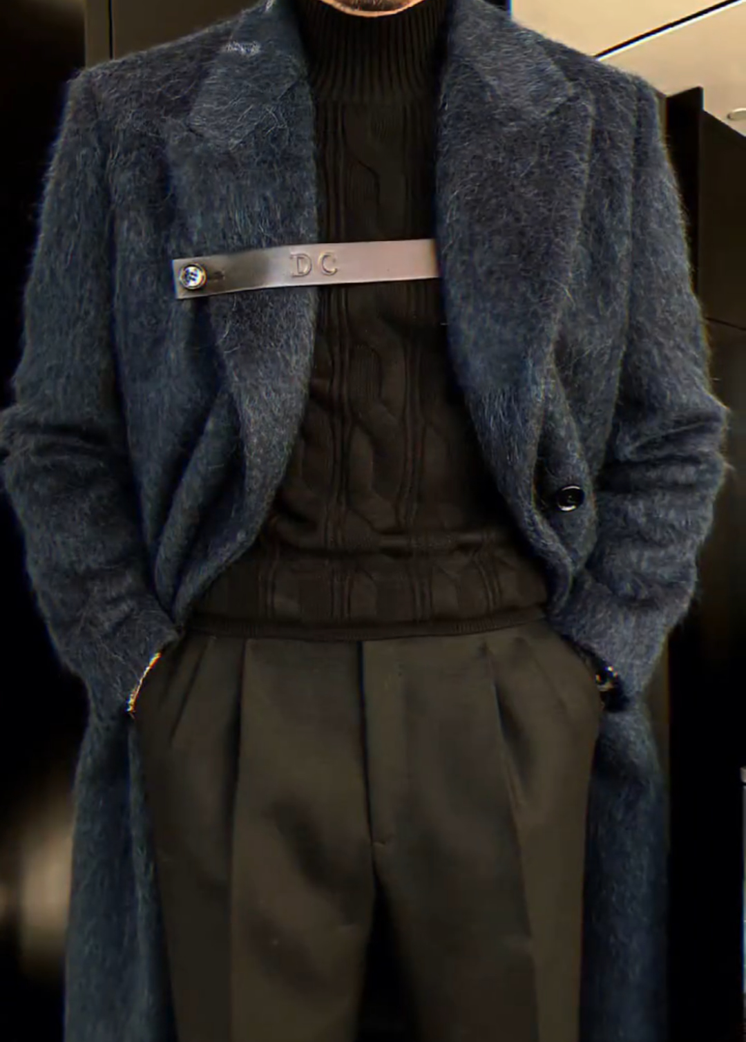 Double-faced cashmere coat