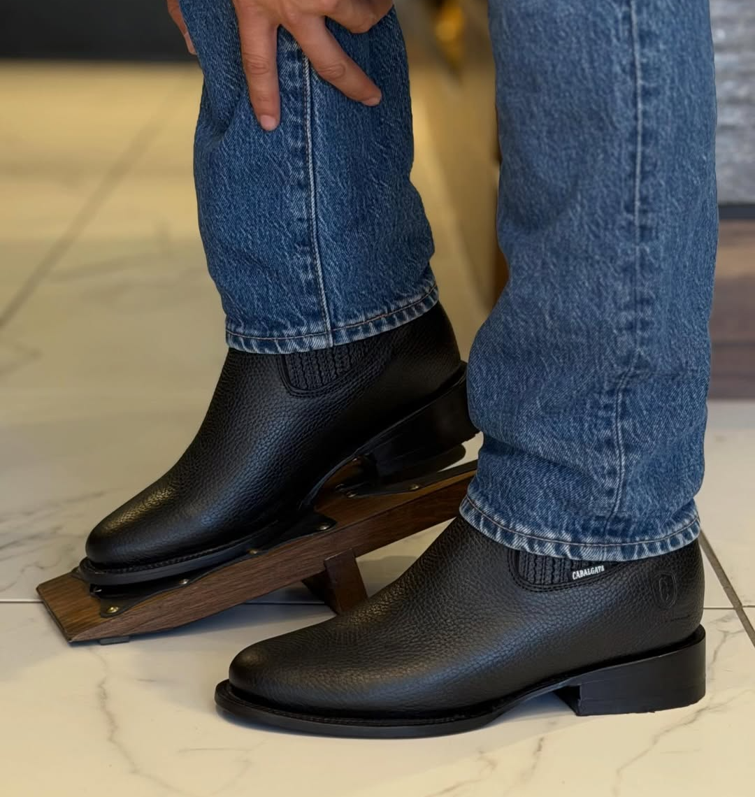 Classic Black Leather Chelsea Boots