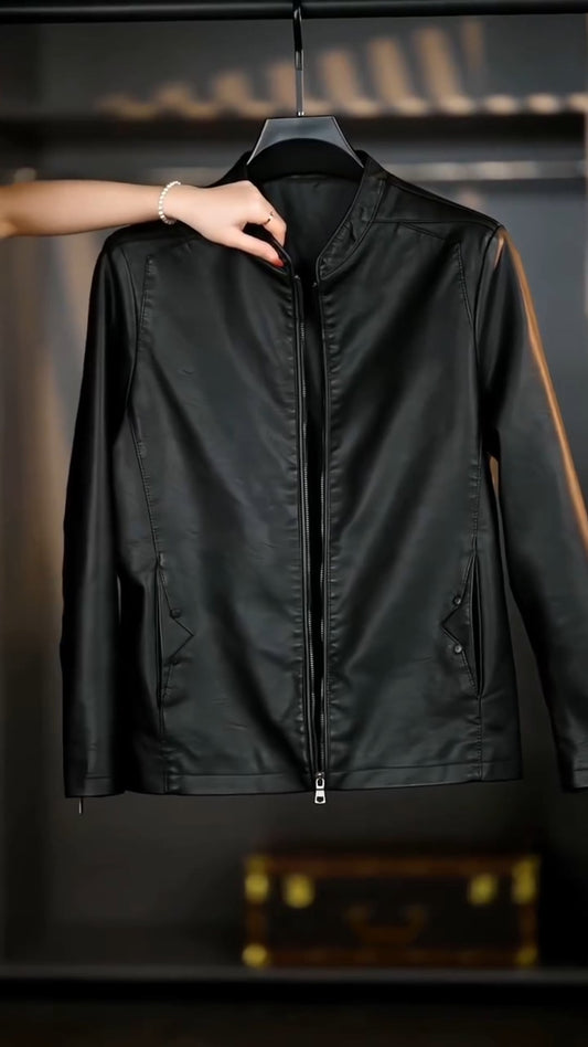 High-end leather jacket