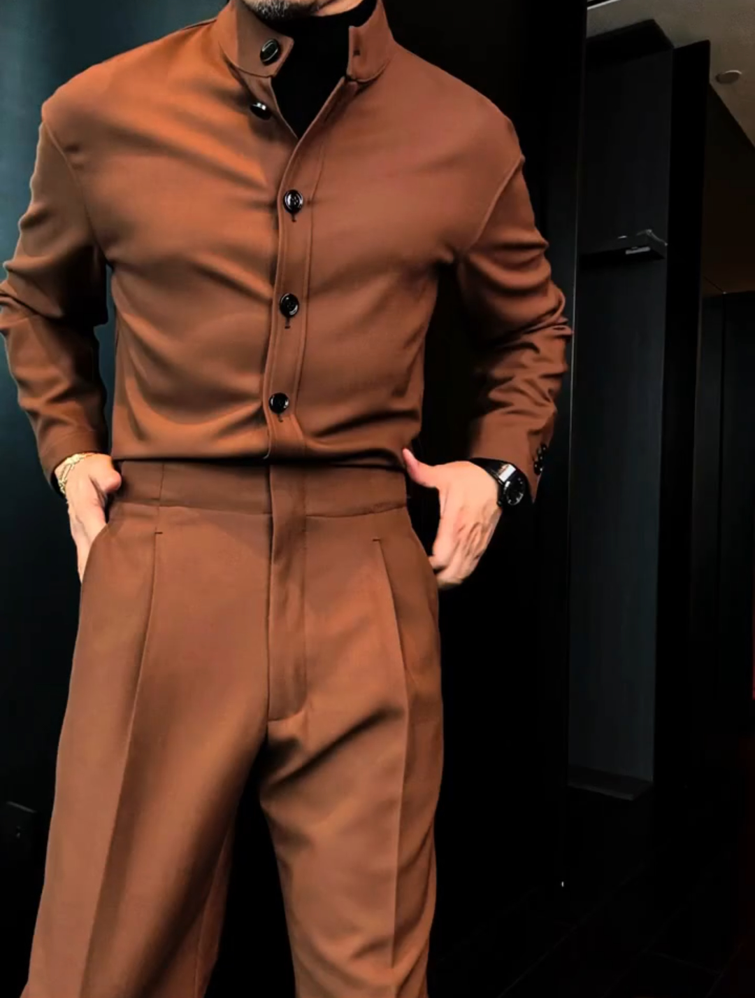 Business casual two-piece suit