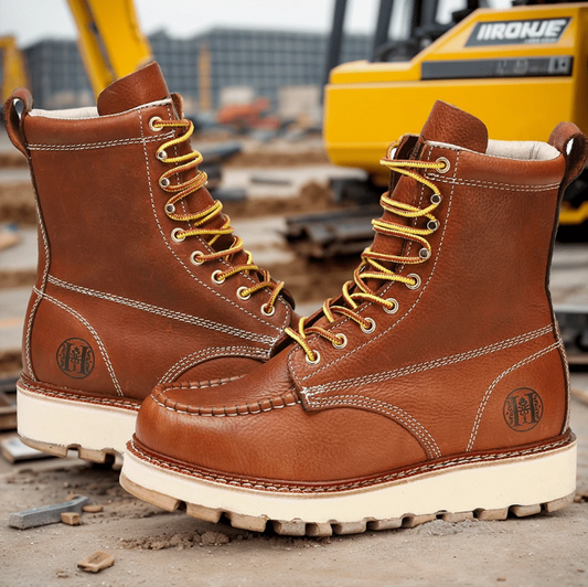 Stylish Classic 8" Soft Toe Men's Work Boots