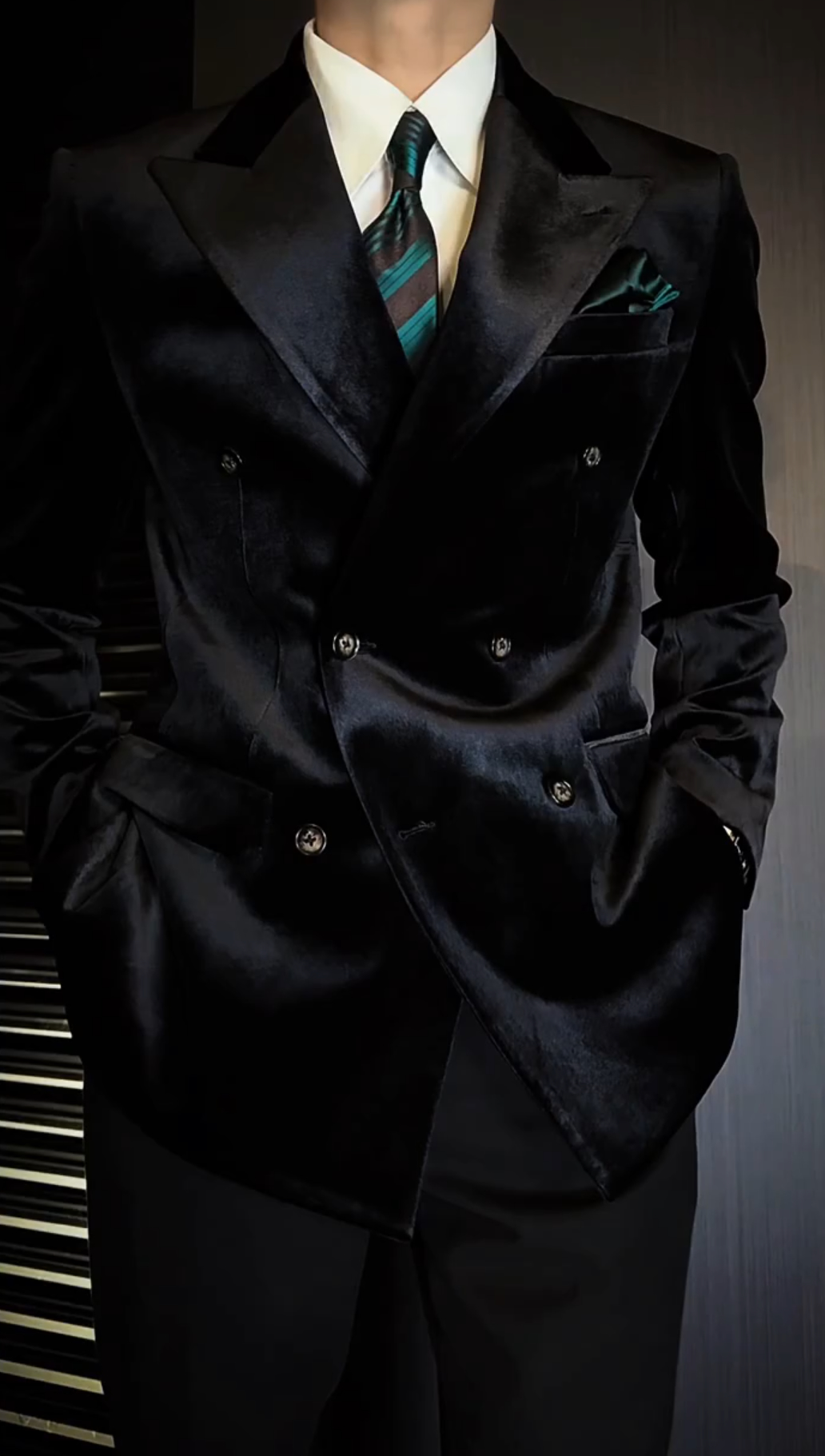 Velvet suit jacket