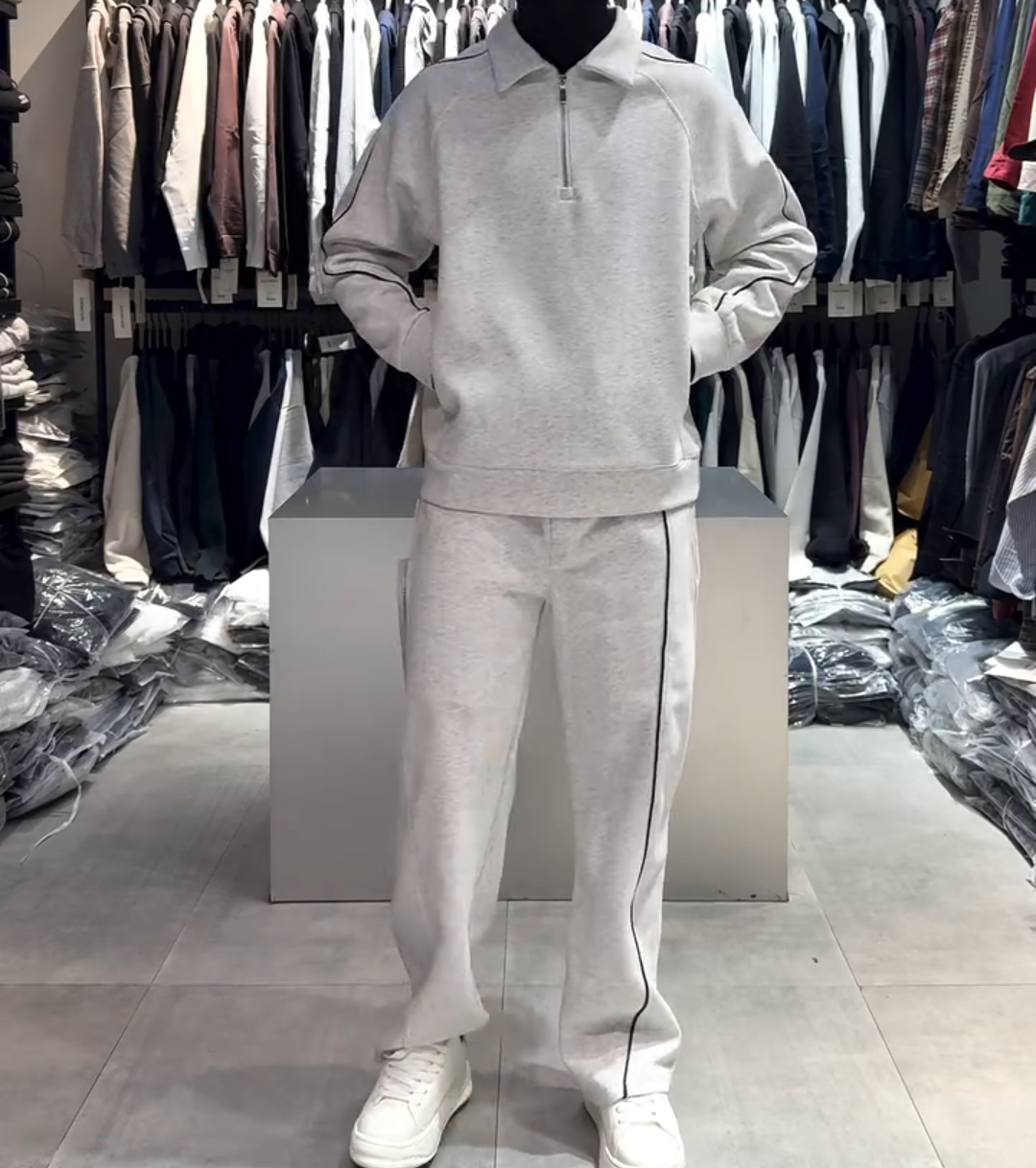 Men's fleece two-piece set