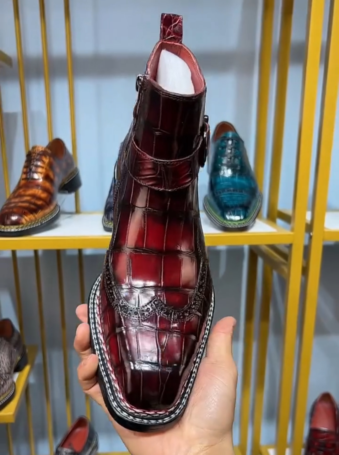 Luxurious Crocodile Leather Boots: Unmatched Style and Craftsmanship