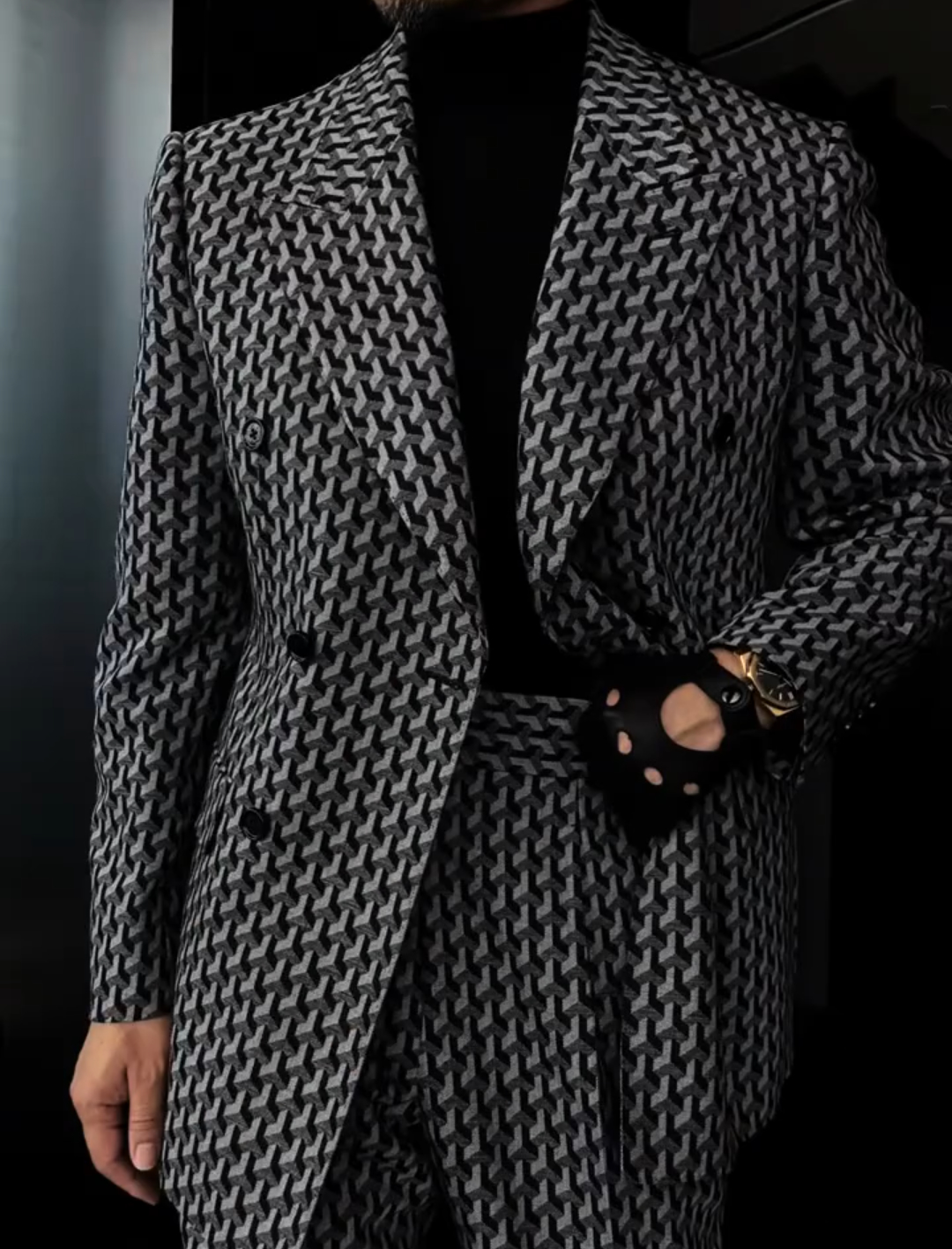 Houndstooth suit