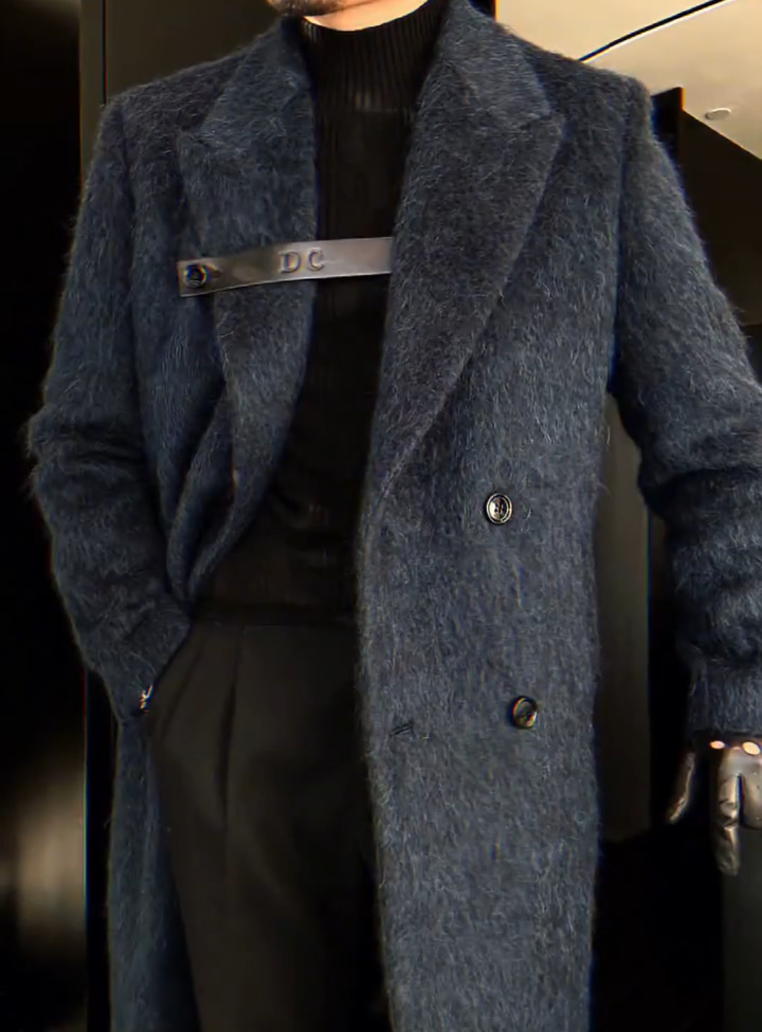 Double-faced cashmere coat