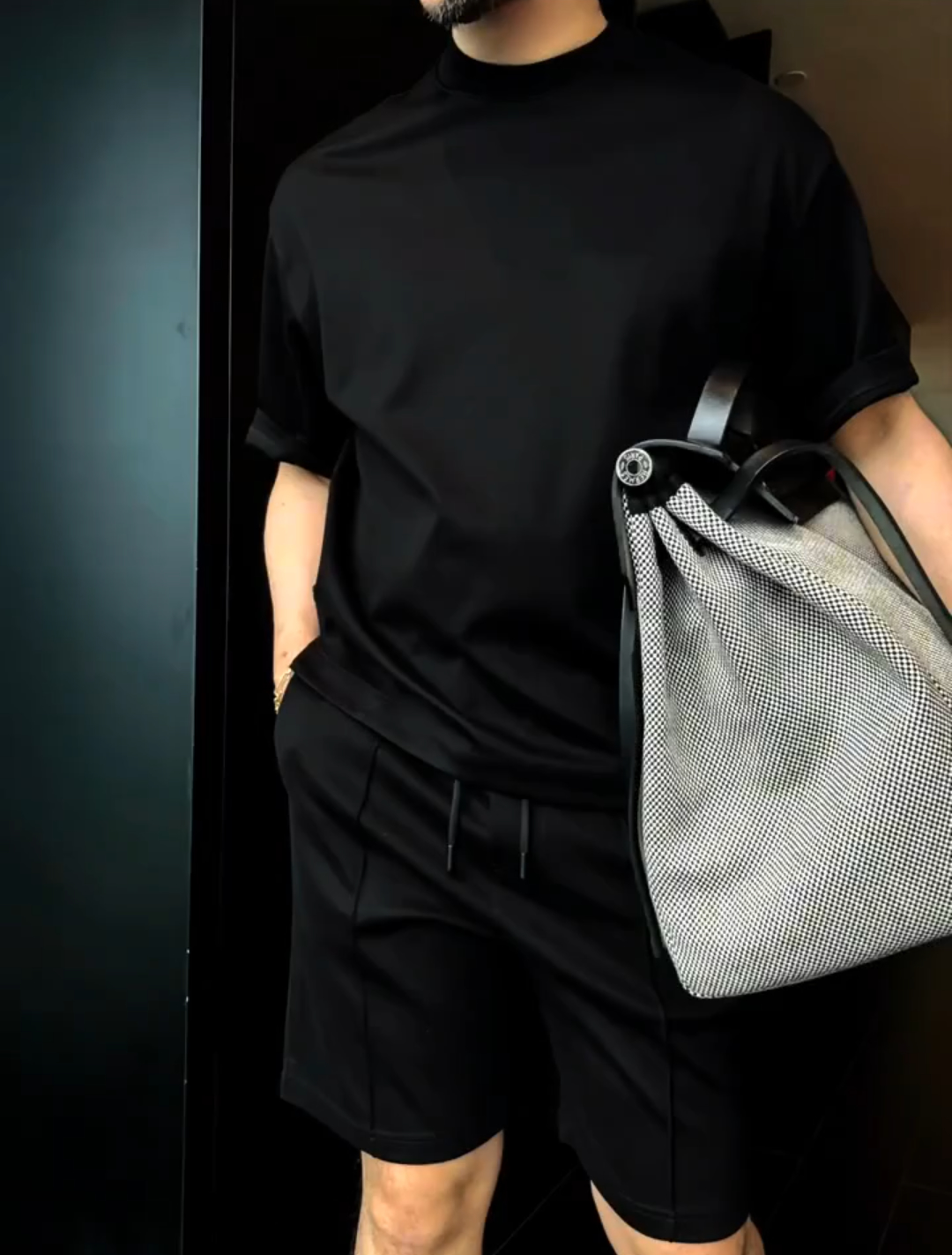 Solid color two piece set