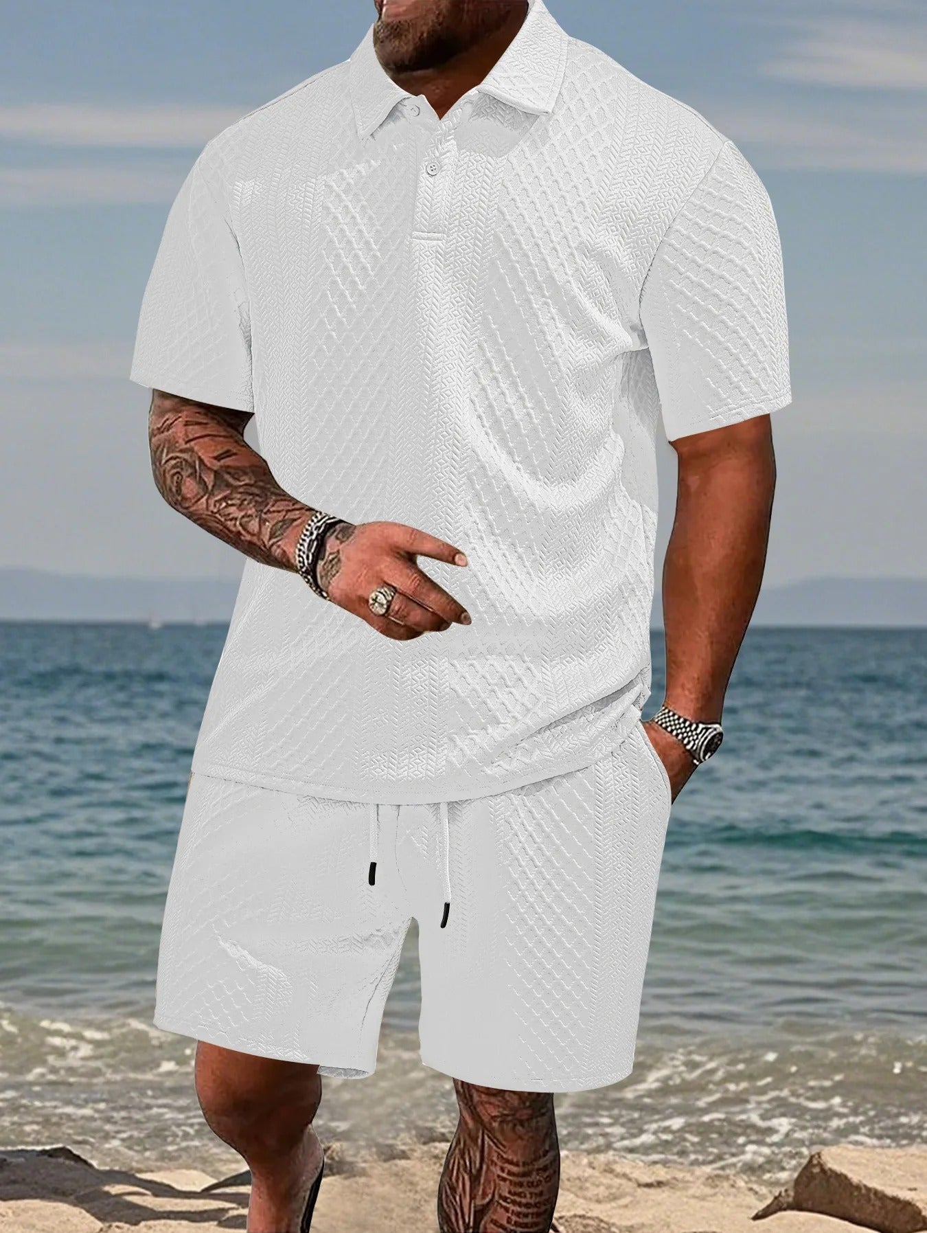 Short-sleeved sportswear two-piece suit