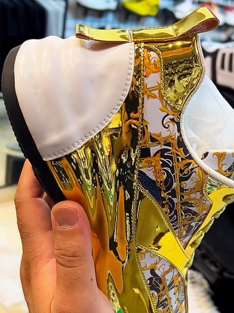 Trendy printed thick-soled dad shoes